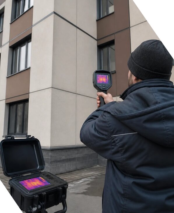 Тепловизионное обследование зданий и сооружений в Новокуйбышевске